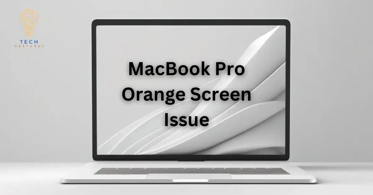 MacBook pro orange screen
