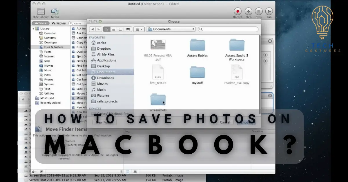 How to Save photos on Macbook?